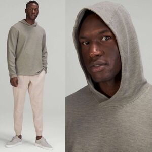 Lululemon Shift Stitch Hoodie Rover Grey Mens Size Medium Waffle Knit Anti-Stink